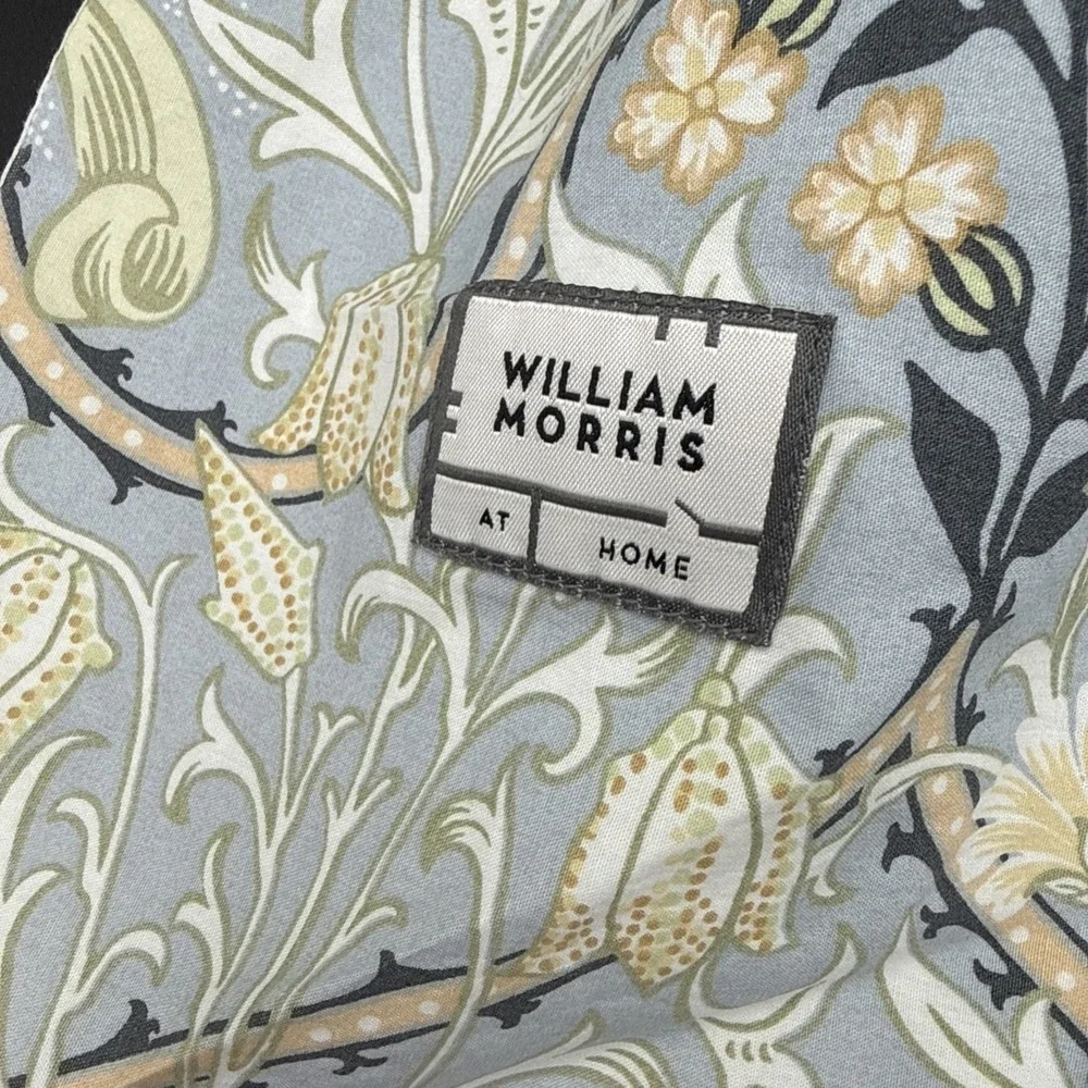 William MORRIS & CO. QUEEN Duvet Cover, 2 Cases WOODLAND WEEDS Blue green Floral
